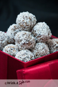 Date Almond and Coconut Truffles | With A Spin