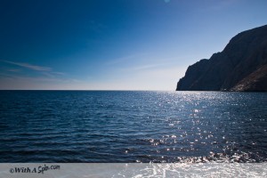 With A Spin | Santorini black beach