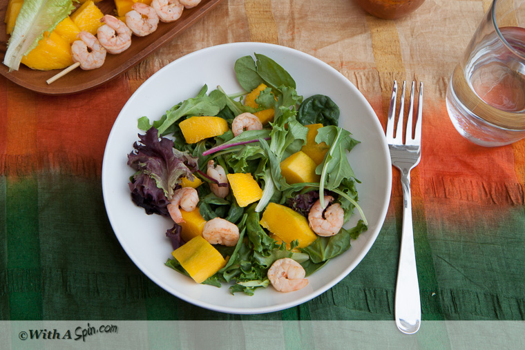 Tangy mango & shrimp salad-3