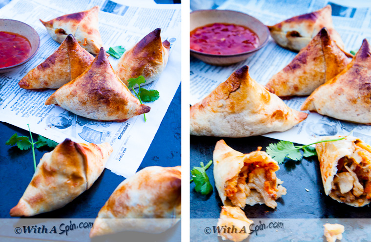 Vegetarian samosa by With A Spin