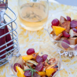 Grilled fruit salad with rosemary infused honey | With A Spin