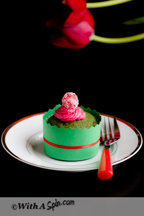 All Natural Green Velvet Cupcake | With A Spin