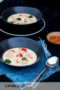 Seafood Soup with coconut milk | With A Spin