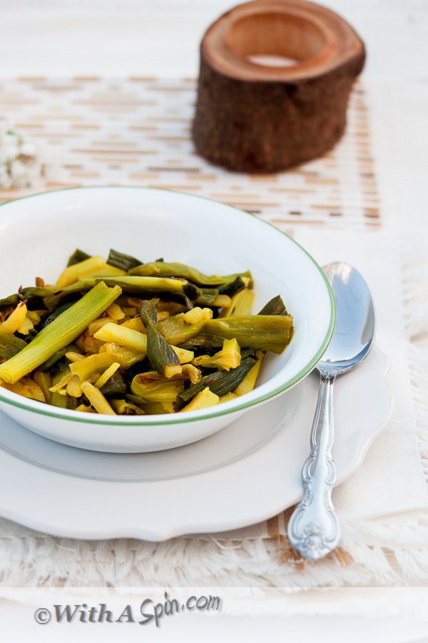 Sauteed Spring onion | With A Spin