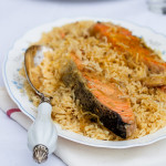 Salmon Pulao | Copyright © With A Spin