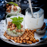 Savory parfait with crunchy chickpeas | Copyright © With A Spin