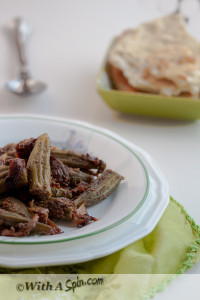 Okra Dolma | Copyright © With A Spin