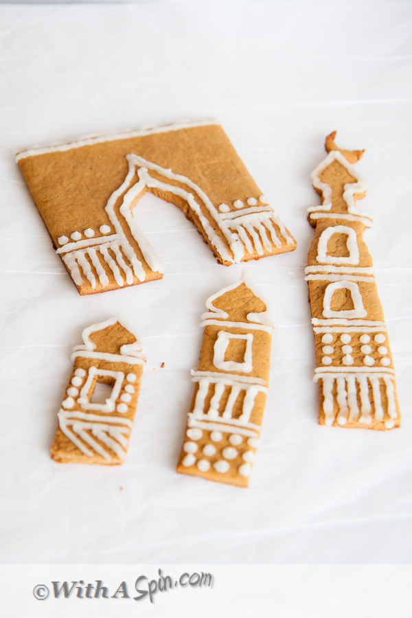 Gingerbread Masjid cookies | Copyright © With A Spin