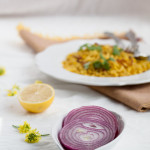 Bhuna khichuri with pickled onion | Copyright © With A Spin