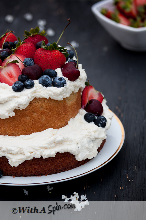 Summery Cake | Copyright © With A Spin