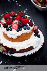Berry Cake | Copyright © With A Spin