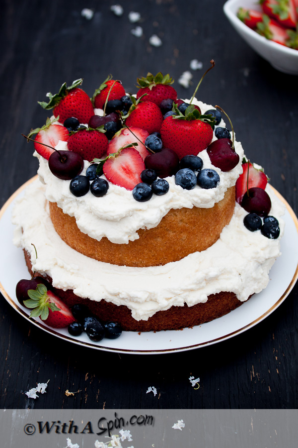 Berry Cake | Copyright © With A Spin