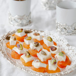 Dried apricot pistachio appetizer | www.withaspin.com