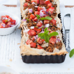 Filo Lamb and Hummus Tart | With A Spin
