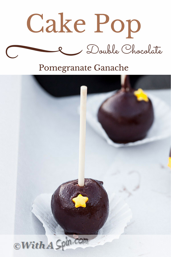 Dark Chocolate ganache Cake Pop | With A Spin