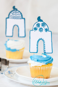 Islamic shape Cupcake topper for Ramadan