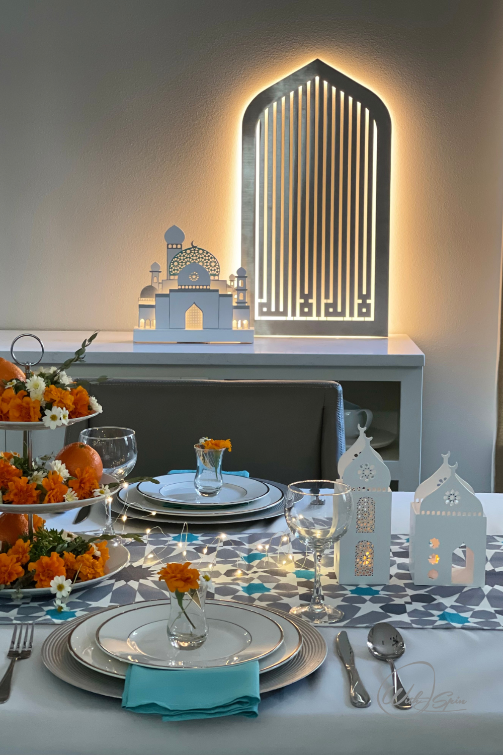 Iftar table centerpiece - WithASpin