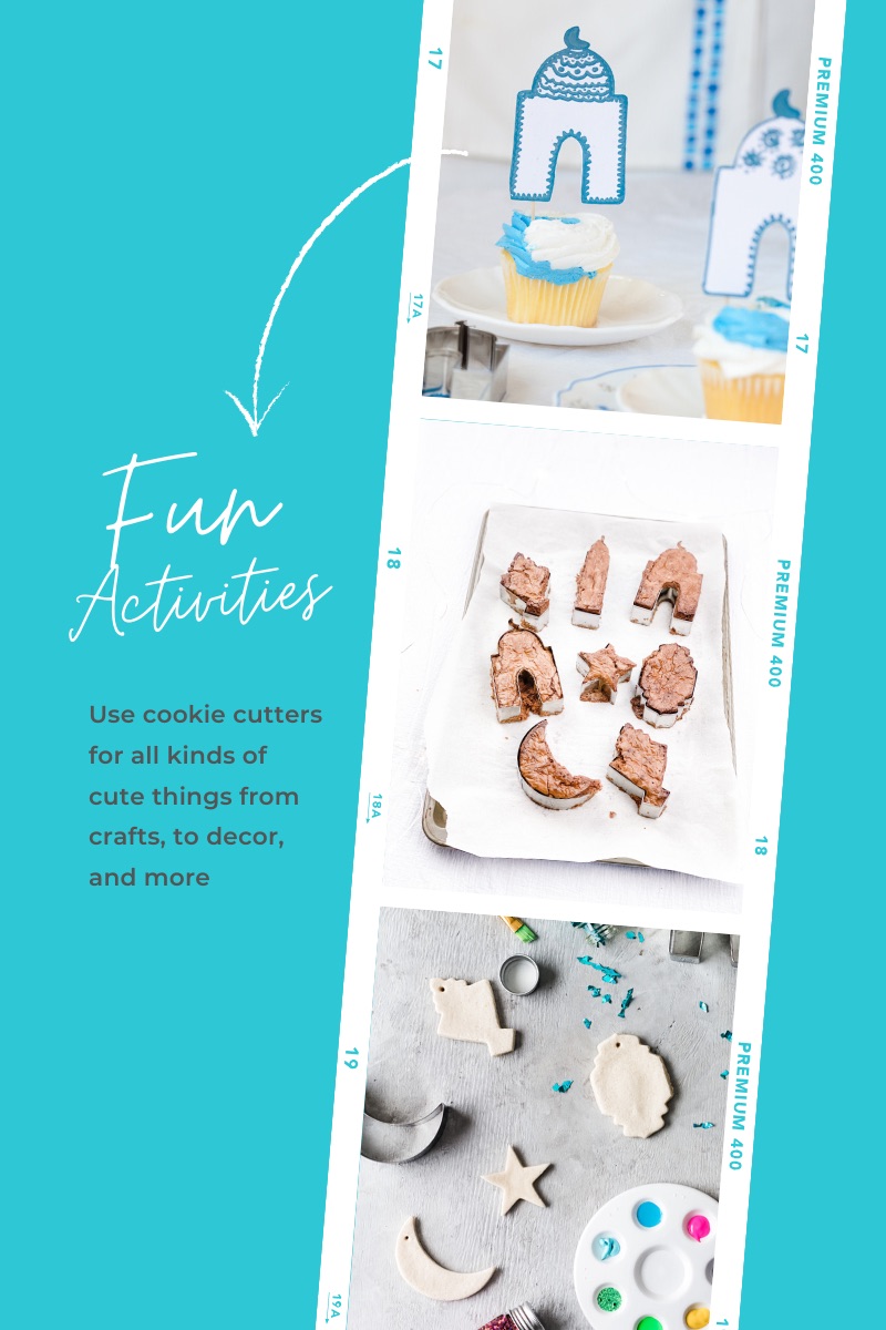 Ramadan craft and activities with cookie cutter