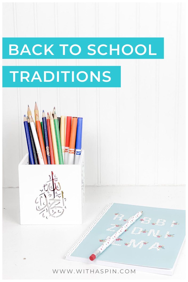 Back to school traditons - Muslim family