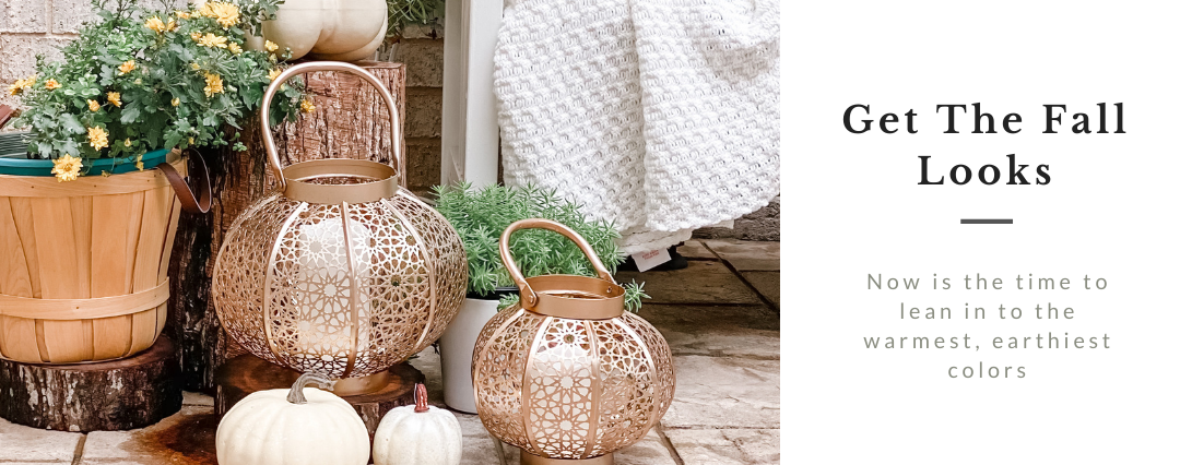 fall decor - fall lanterns