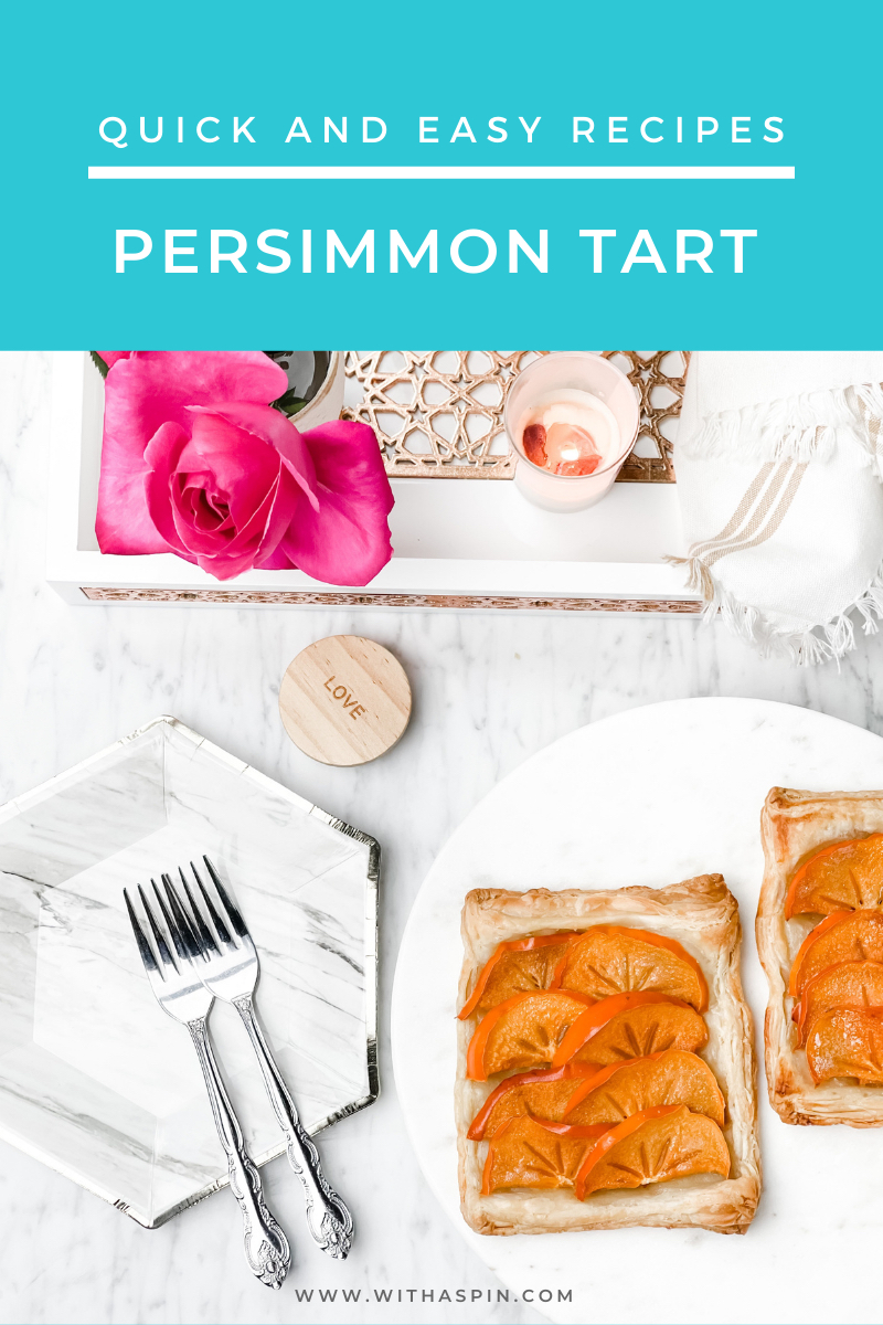 persimmon tart recipe - withaspin