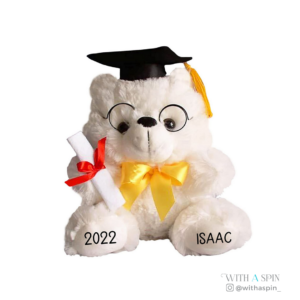 Graduation Gift Guide - Grad bear - WithASpin