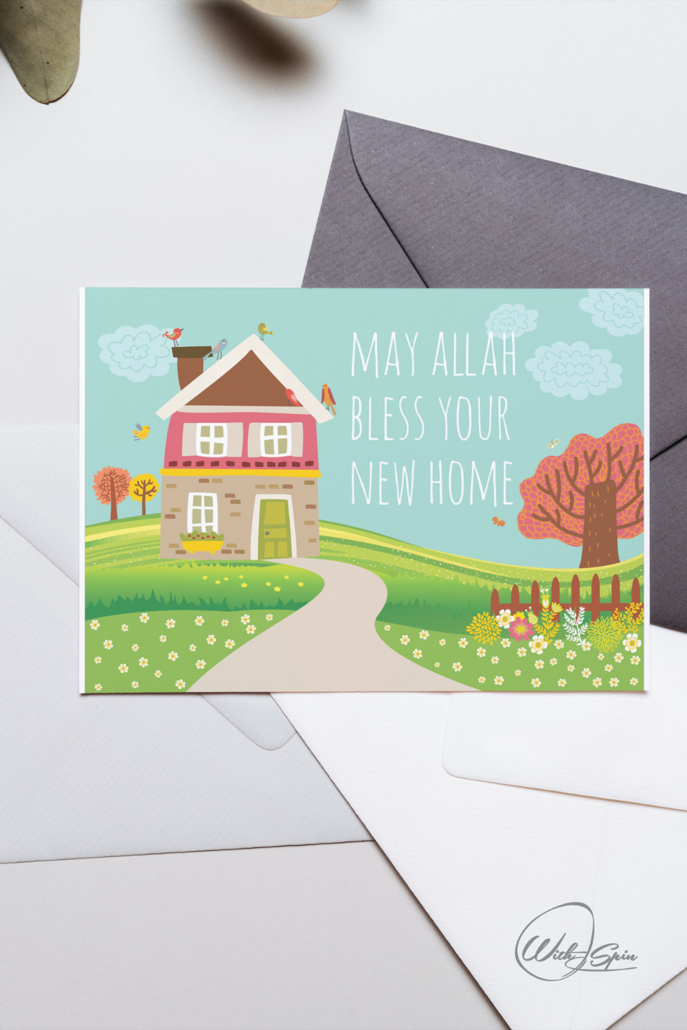 Muslim greeting card - New House - WithASpin
