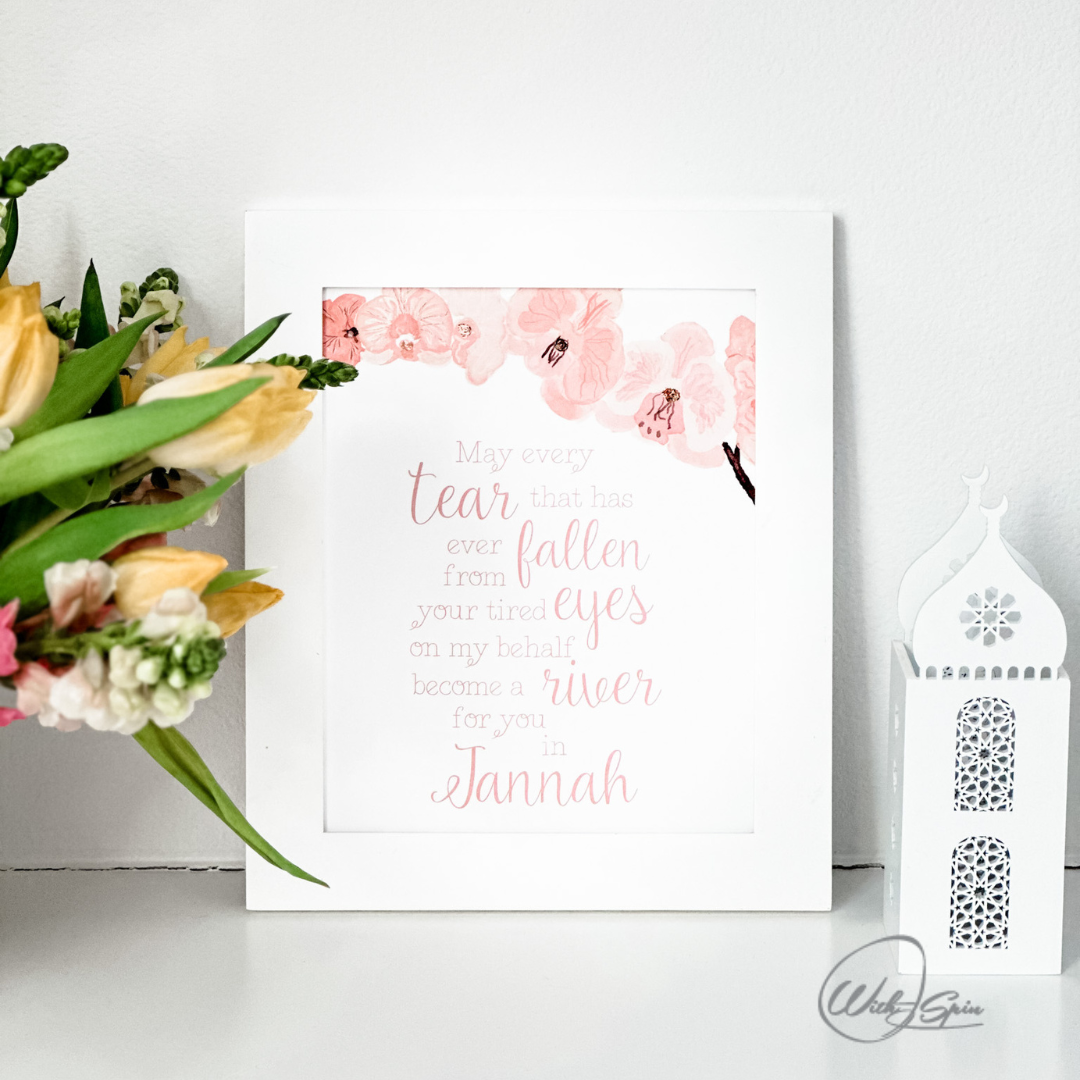 Dear Mother Art Print for Mother's Day Gift Ideas - WithASpin